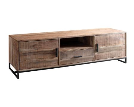 Meuble TV 175 cm métal et bois "Urban Métal"