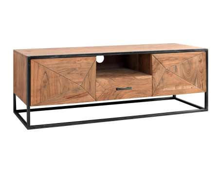 Meuble TV plasma metal et bois cm "Manhattan"