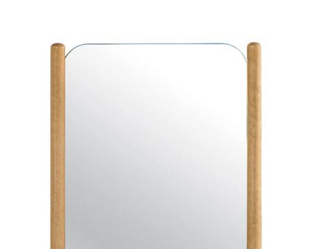 Miroir avec encadrement en chêne huilé design épuré