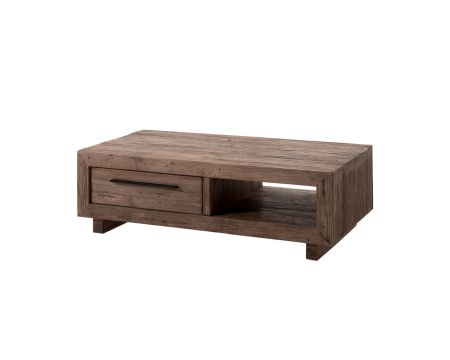 Table basse en teck massif recyclé et métal "Oregon" Casita