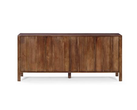 Enfilade esprit zen en manguier 180 cm « Sicora » teinte noyer