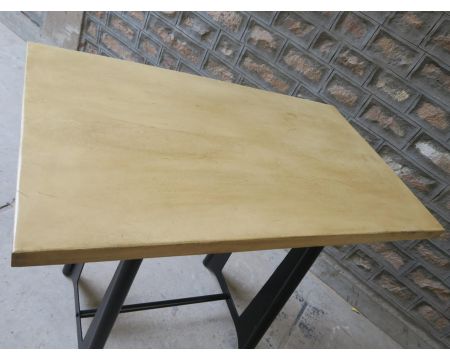 Table haute 120cm métal et bois "Los Angeles"