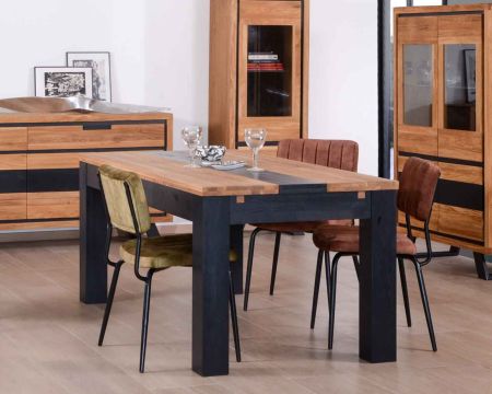 Table moderne 6-8 personnes en bois massif "Toly" 180 cm