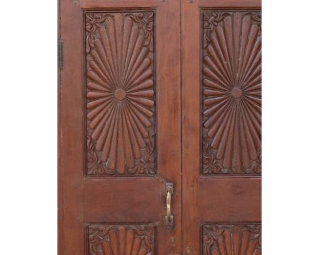 Porte traditionnelle indienne en bois modèle unique "Vieille Porte"