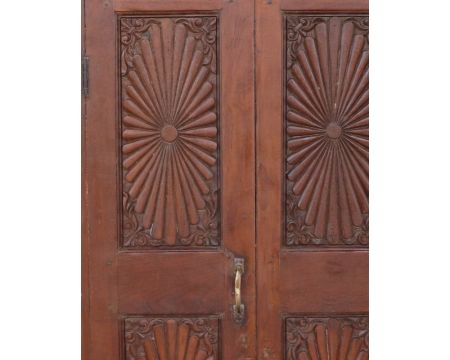 Porte traditionnelle indienne en bois modèle unique "Vieille Porte"