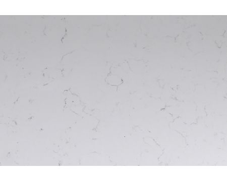 Meuble double vasque coins arrondis bois noir quartz blanc "Églantine"