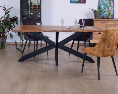 Table en acacia avec extensions 180-260cm "Alya"