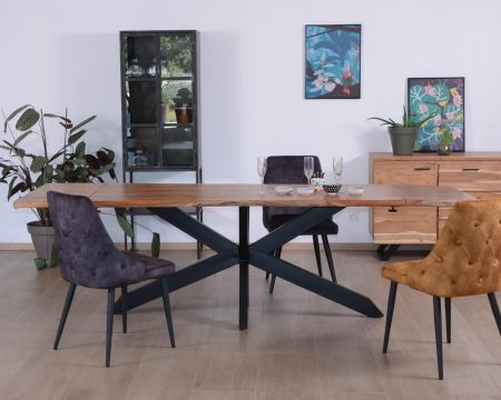 Table en acacia avec extensions 180-260cm "Alya"