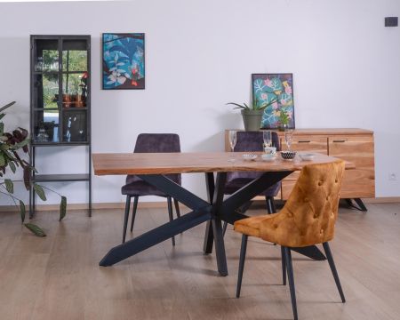 Table en acacia avec extensions 180-260cm "Alya"