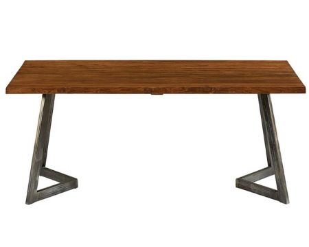 Table à dîner en bois recyclé et pieds métal factory 180 cm "Talmo"