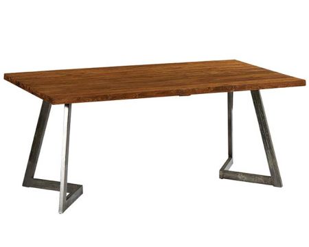 Table à dîner en bois recyclé et pieds métal factory 180 cm "Talmo"