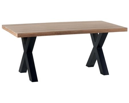 Table de repas en chêne massif huilé et pieds X 180 cm "Cleveland"