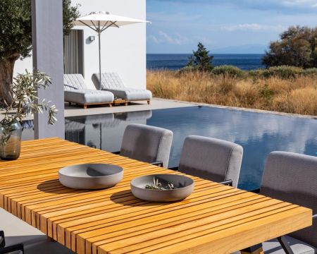 Table de repas extérieure en teck massif 200 cm "Lombok"