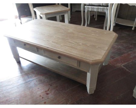 Table basse rectangulaire 130 cm "Charme"