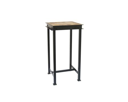 Tabouret de bar industriel en métal et bois "IPN"