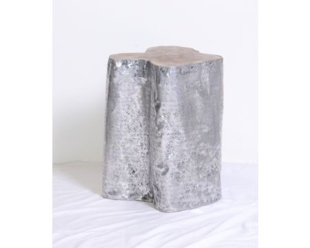 Tabouret métallique en teck "Farmer" Casita