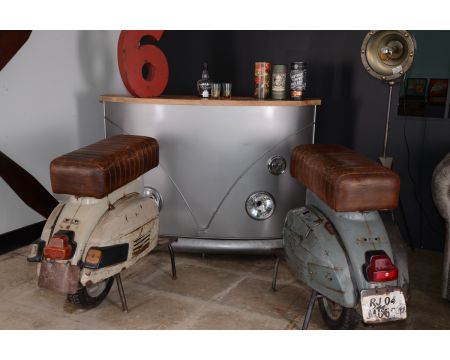 Tabouret de bar Vespa "Route 66"