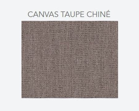 Bain de soleil double en tissu sunbrella taupe et aluminium "Nusa Pedina"