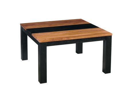 Table à manger carrée 140x140 "Toly" chêne et pin massifs