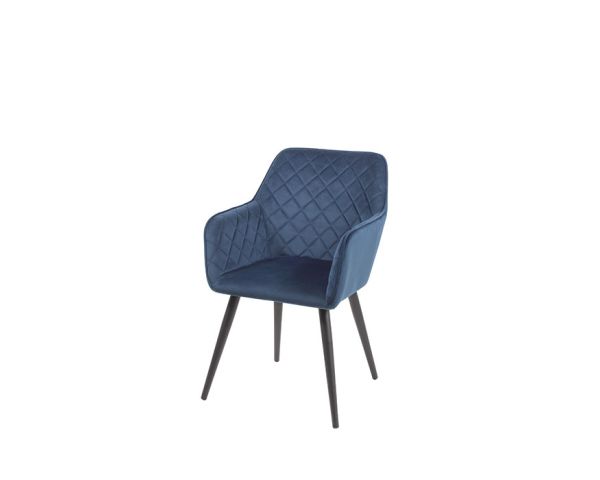 Chaise de repas bleu accoudoir "Sando"