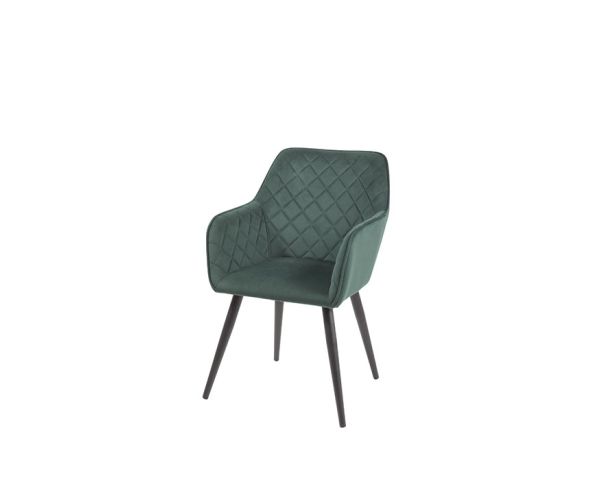 Chaise de repas accoudoir vert "Sando"