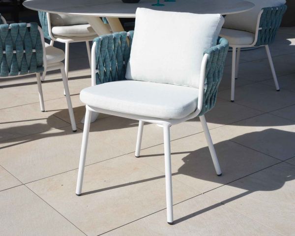 Chaise d'Extérieur en Aluminium et Corde Kelra