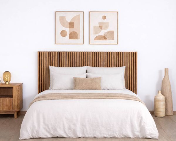 Tête de lit en chêne huilé style Newtro “Winton” 160 cm