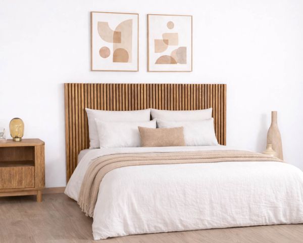 Tête de lit en chêne huilé style Newtro “Winton” 160 cm