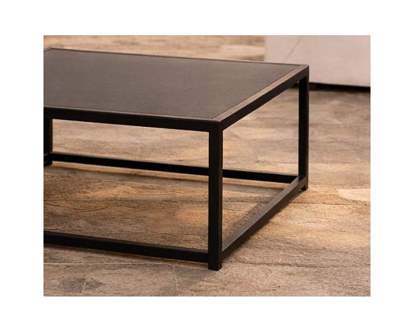 Table basse carrée spécial extérieur avec plateau céramique "Sunset Bay"