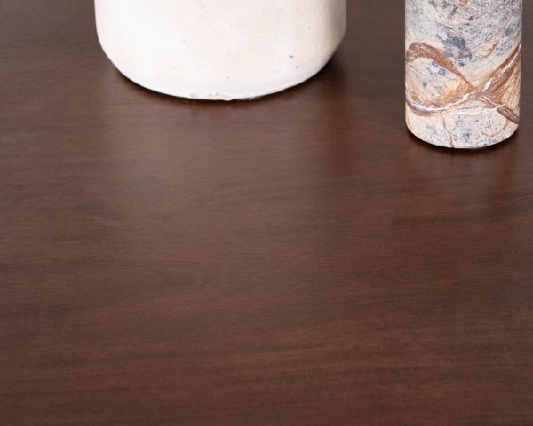 Table extensible en manguier massif teinte noyer "Sicora" 180 à  cm esprit zen