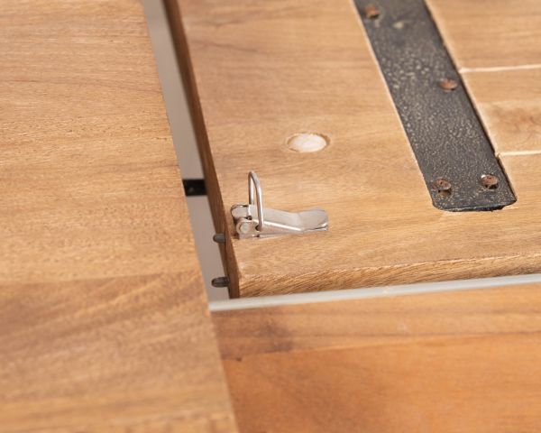 Table de repas extensible 190-250 cm en manguier avec pieds étoile "Maestro"