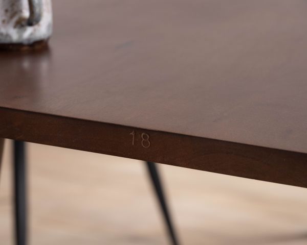 Table de repas extensible 180 cm "Odessa" en manguier massif teinte noyer