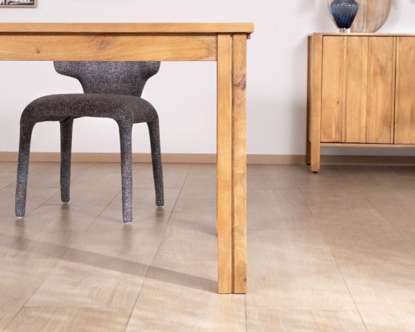 Table de repas extensible vintage en manguier naturel "Sicaly" 180 cm