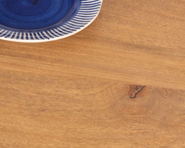 Table de repas extensible vintage en manguier naturel "Sicaly" 180 cm