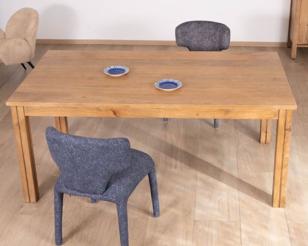 Table de repas extensible vintage en manguier naturel "Sicaly" 180 cm