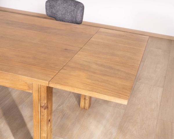 Table de repas extensible vintage en manguier naturel "Sicaly" 180 cm