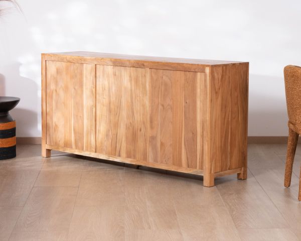 Buffet esprit maison de campagne 170 cm en bois recyclé "Mokal"