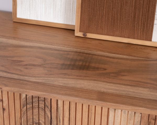 Meuble télé esprit rétro en acacia "Bopee" 175 cm