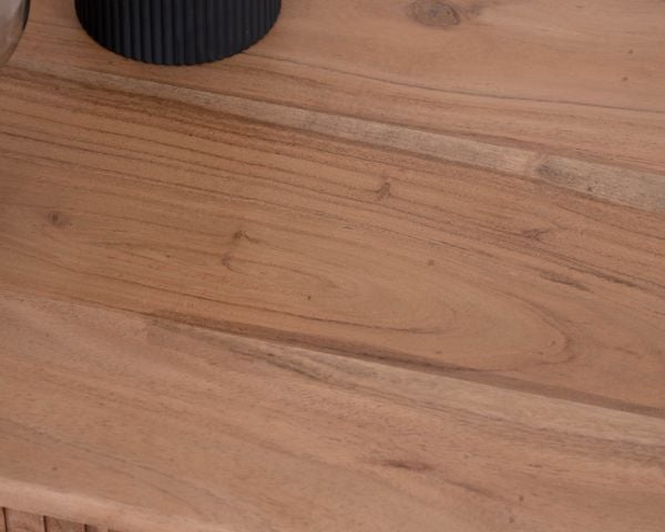 Meuble TV design rétro 175 cm "Bopee" avec éclairage LED