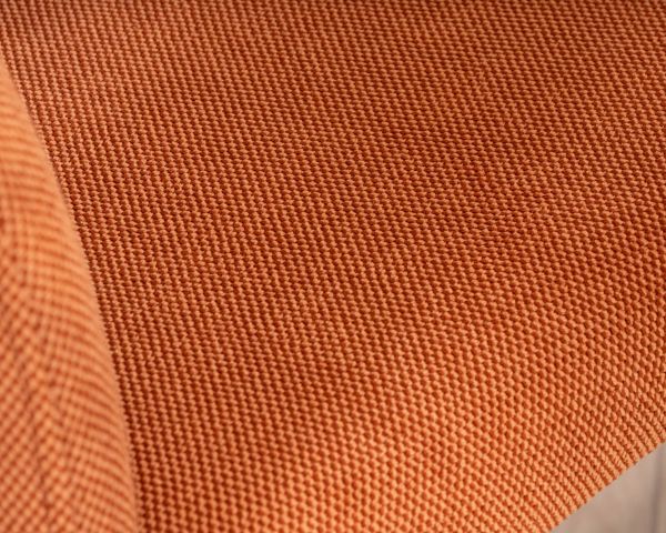 Chaise de repas design en tissu terracotta ultra confort " Amarello"