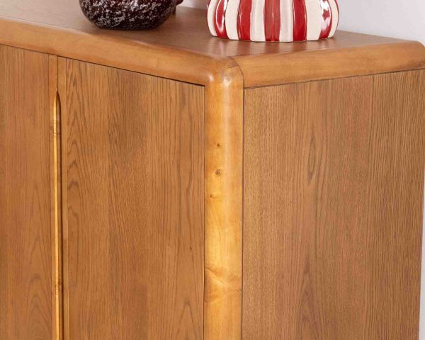 Buffet contemporain 4 portes "Laumie" teinte chêne