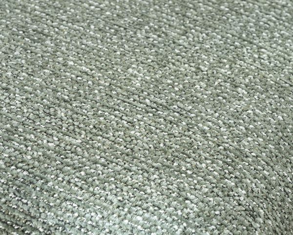 Lot de 4 chaises de repas contemporaines “Otto” revêtement textile intégral en tissu vert sauge chiné