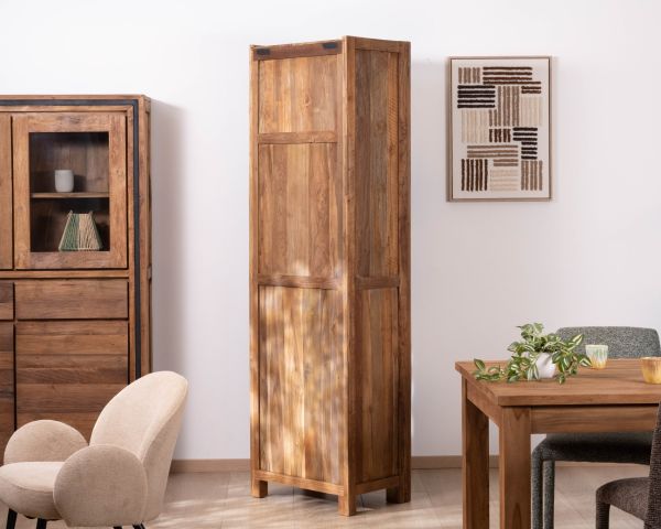 Colonne de rangement en teck recyclé "Kayoa" style ethnique contemporain