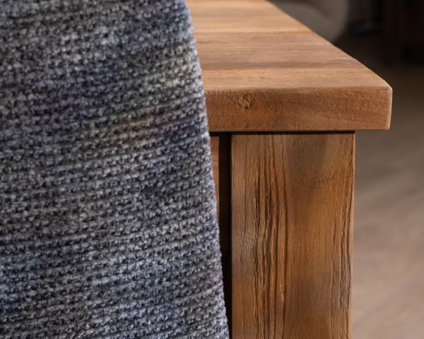 Table à manger extensible 160 à 210 cm en teck recyclé massif "Kayoa" style authentique