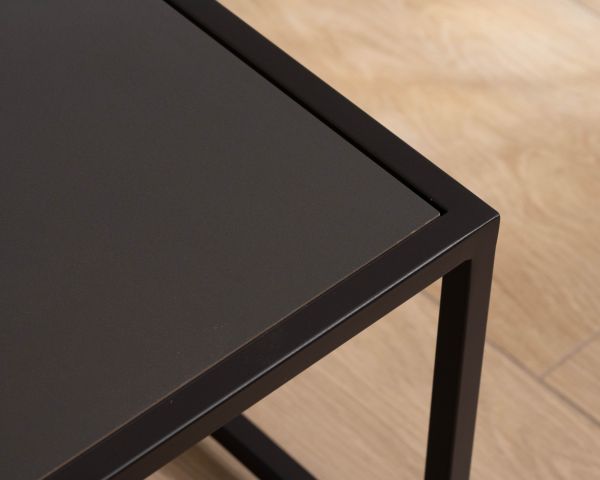 Table basse carrée spécial extérieur avec plateau céramique "Sunset Bay"