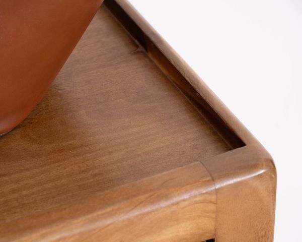 Enfilade vintage 4 portes en manguier naturel "Odely" 180 cm style rétro chic