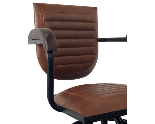 Chaise de Bureau Ultra Élégant - Siège de Réception Noir et Argent