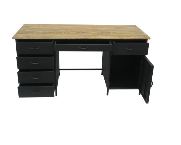 Bureau style industriel métal et bois Atelier - 7879