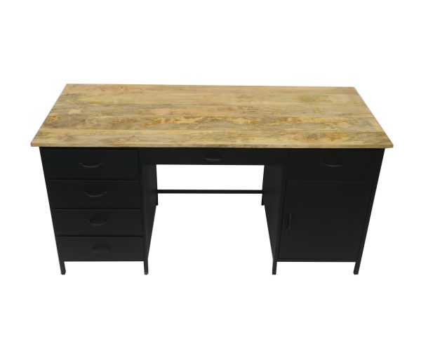 Bureau style industriel métal et bois Atelier - 7879