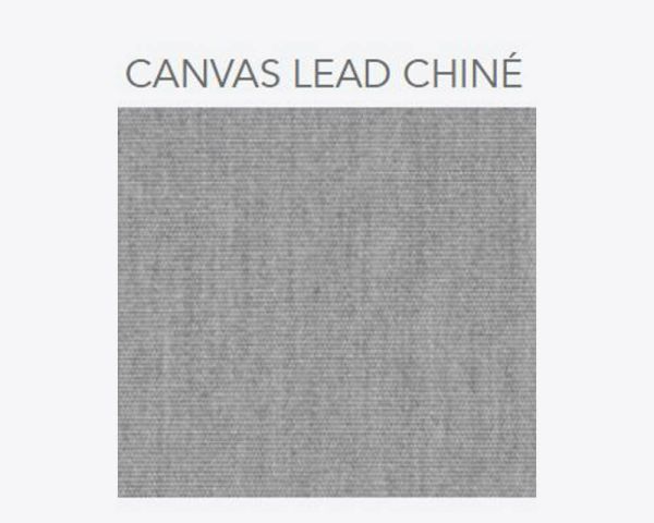 Bain de soleil double lounge en aluminium et tissu outdoor gris clair "Sipura Island"